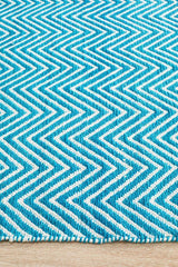 Spirit Chevron Turquoise Rug