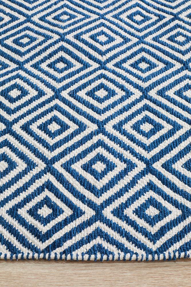 Spirit Diamond Navy Rug