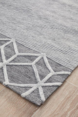 Visions Winter Grey Pulse Modern Rug