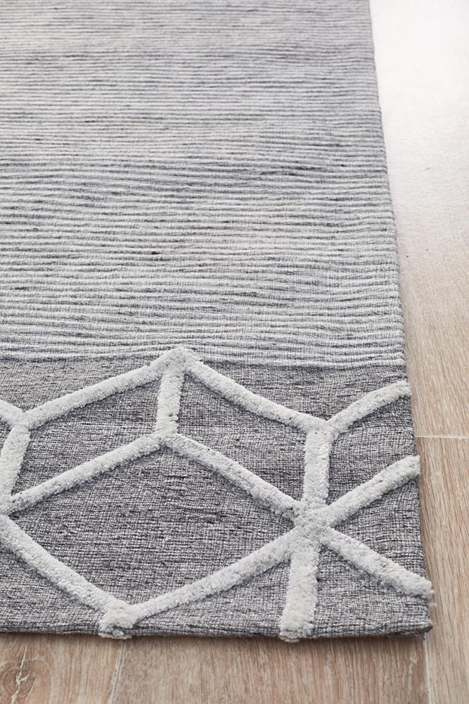 Visions Winter Grey Pulse Modern Rug